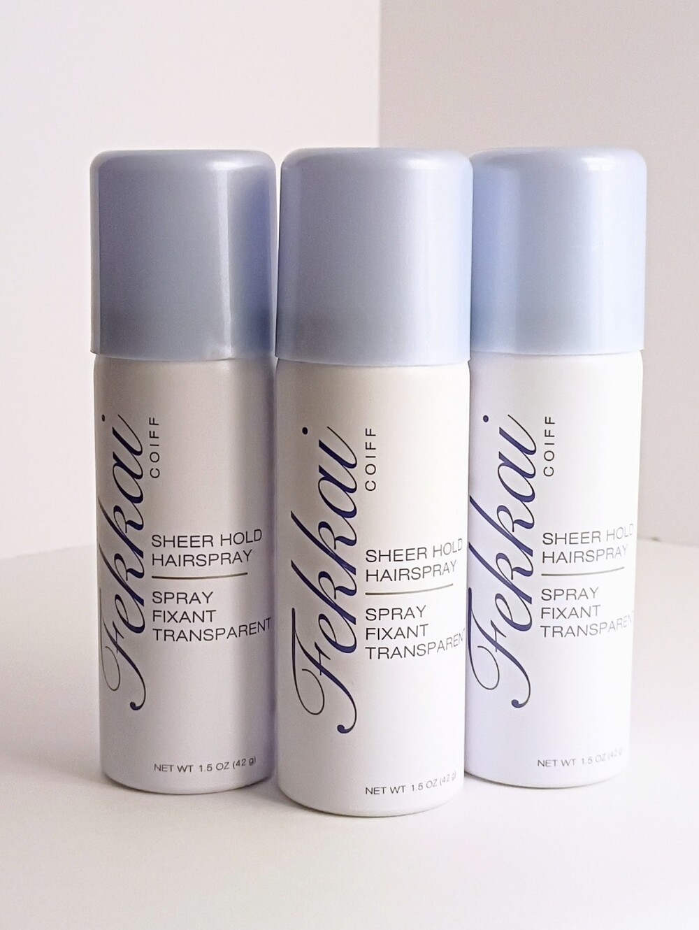 Fekkai Coiff Sheer Hold Hairspray Travel Size 1.5 Oz Lot of 3 NEW